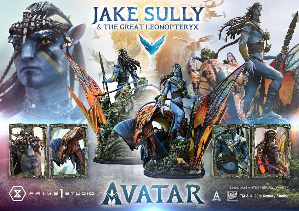 Avatar (Film) Real Elite Masterline Series Statue 1/4 Jake Sully & The Great Leonopteryx 87 cm P067119