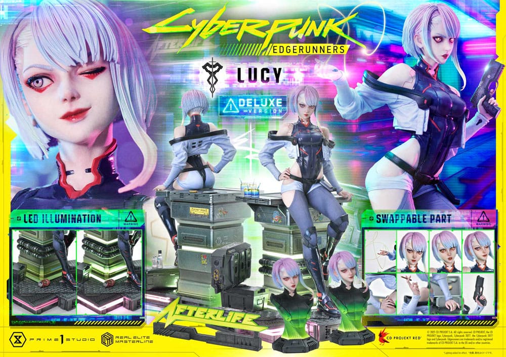 Cyberpunk: Edgerunners Real Elite Masterline Series Statue 1/4 Deluxe Bonus Version 50 cm P054333