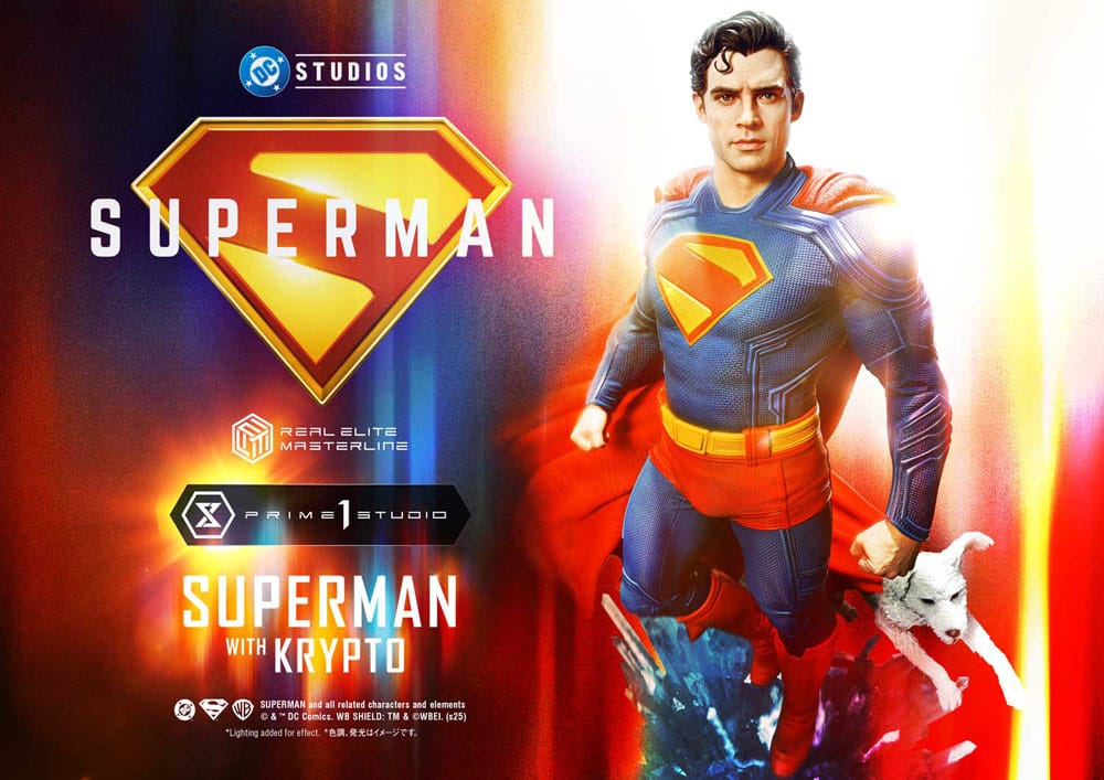 Superman (2025) Real Elite Masterline Series Statue 1/3 Superman with Krypto 95 cm P068268