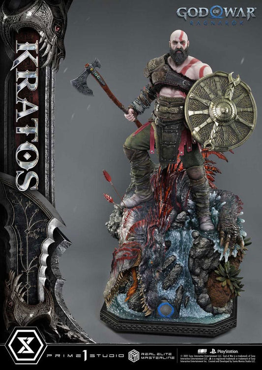 God of War: Ragnarok Real Elite Masterline Series Statue 1/3 Kratos Ultimate Version 95 cm P054353