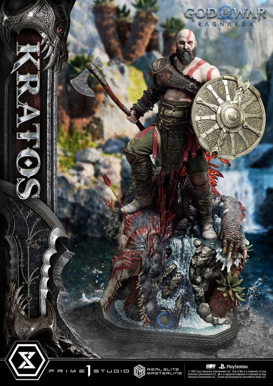 God of War: Ragnarok Real Elite Masterline Series Statue 1/3 Kratos Ultimate Version 95 cm P054354