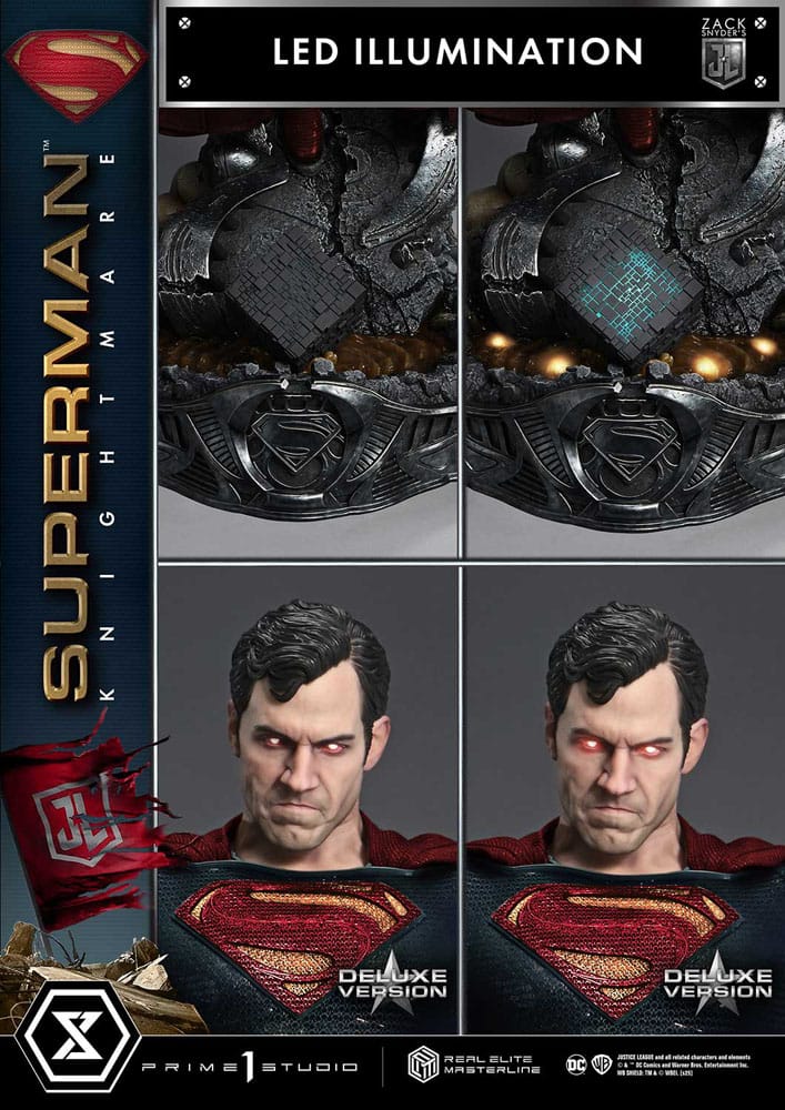 Zack Snyder's Justice League Real Elite Masterline Series Statue 1/3 Superman Knightmare Color Edition Deluxe Ver. 95 cm P054362