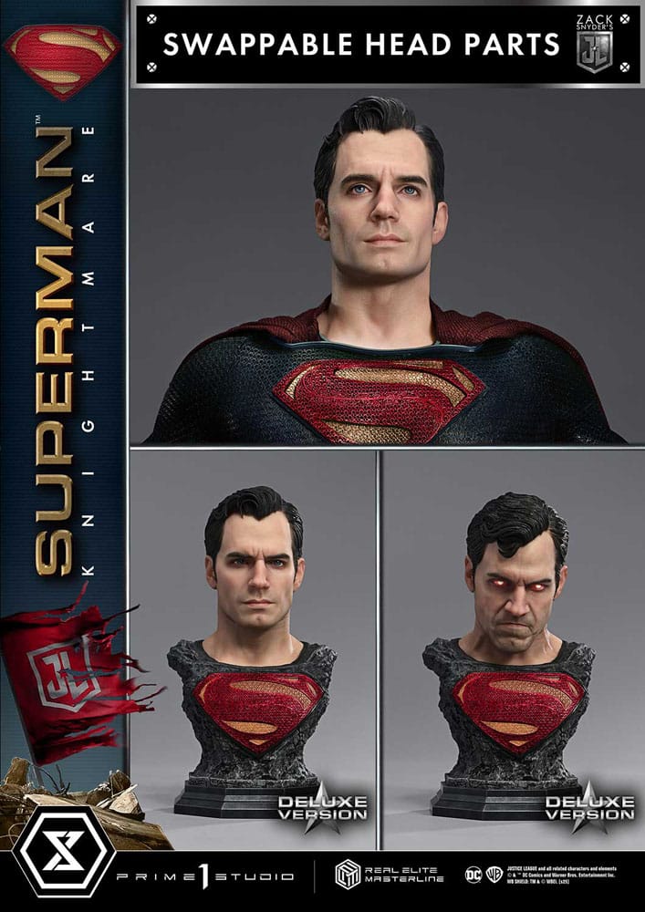 Zack Snyder's Justice League Real Elite Masterline Series Statue 1/3 Superman Knightmare Color Edition Deluxe Ver. 95 cm P054362