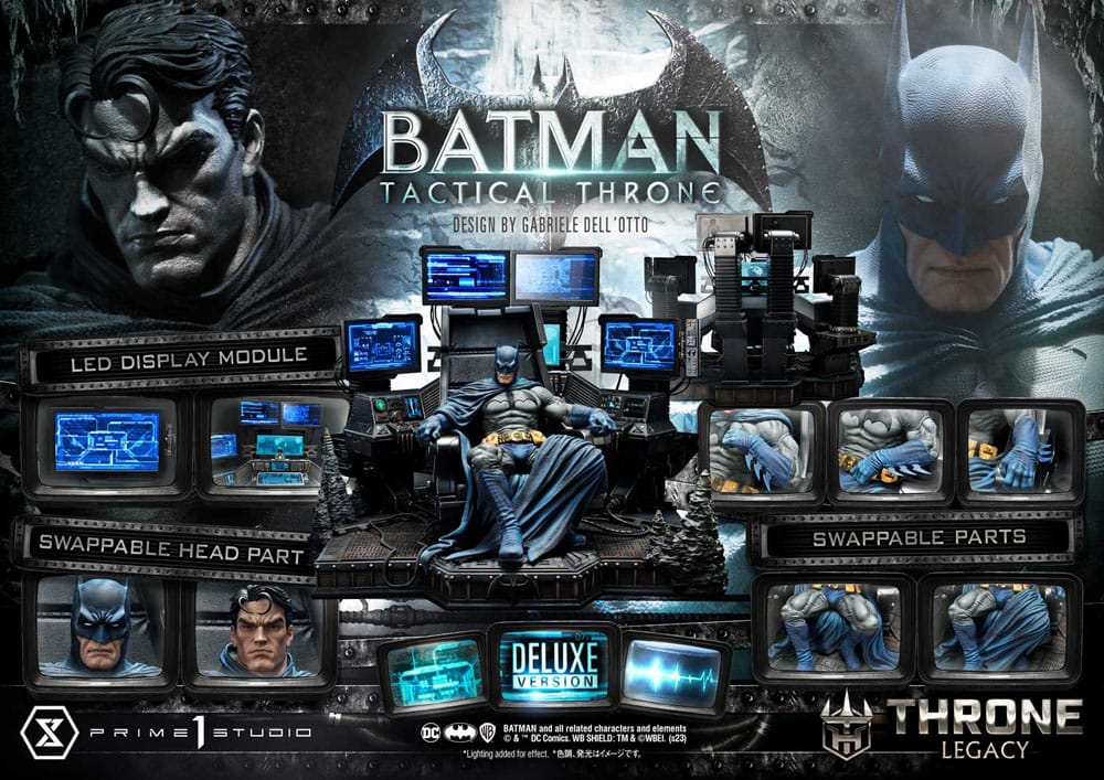 DC Comics Throne Legacy Collection Statue 1/3 Batman Tactical Throne Deluxe Version 57 cm P054369
