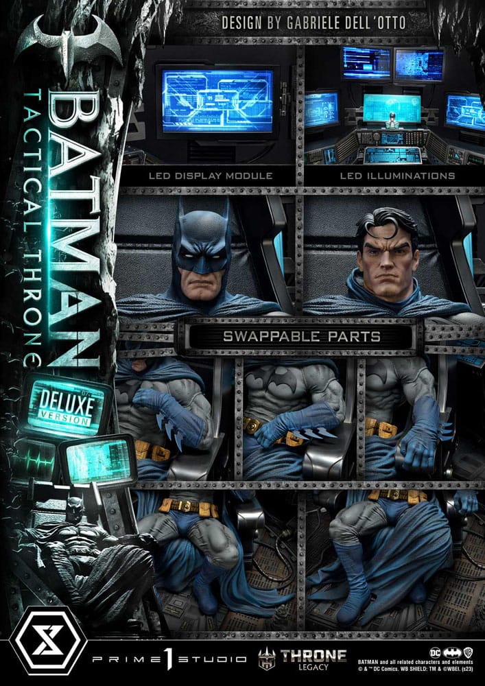 DC Comics Throne Legacy Collection Statue 1/3 Batman Tactical Throne Deluxe Version 57 cm P054369