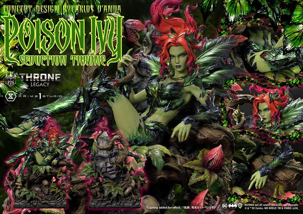 DC Comics Throne Legacy Collection Statue 1/4 Batman Poison Ivy Seduction Throne Deluxe Version 55 cm P054379