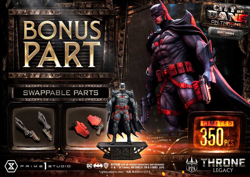 DC Comics Throne Legacy Collection Statue Statue 1/4 Flashpoint Batman Bonus Version 60 cm P054383