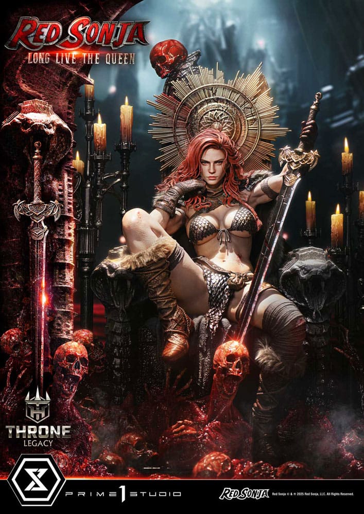 Red Sonja Throne Legacy Collection Statue Statue 1/3 Red Sonja: Long Live the Queen 77 cm P065380