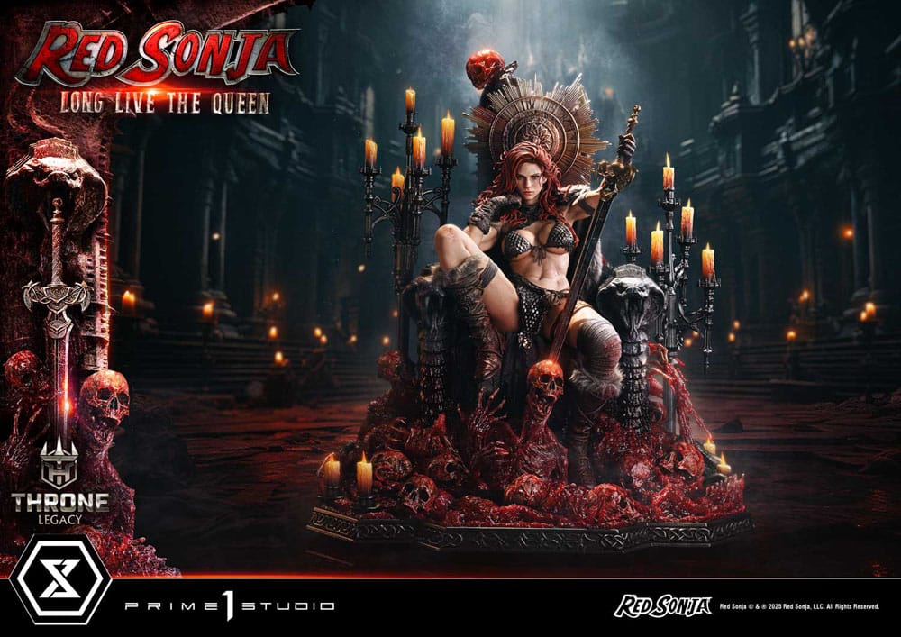 Red Sonja Throne Legacy Collection Statue Statue 1/3 Red Sonja: Long Live the Queen 77 cm P065380
