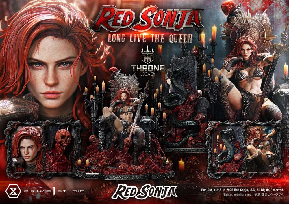Red Sonja Throne Legacy Collection Statue Statue 1/3 Red Sonja: Long Live the Queen 77 cm P065380