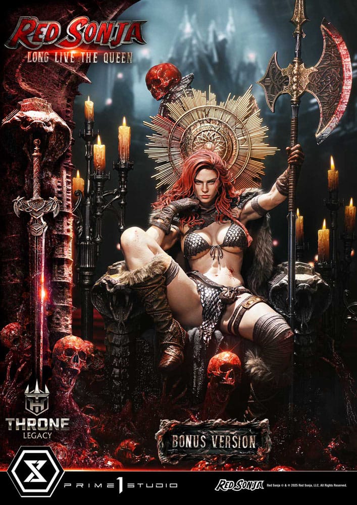 Red Sonja Throne Legacy Collection Statue Statue 1/3 Red Sonja: Long Live the Queen Bonus Version 77 cm P065381