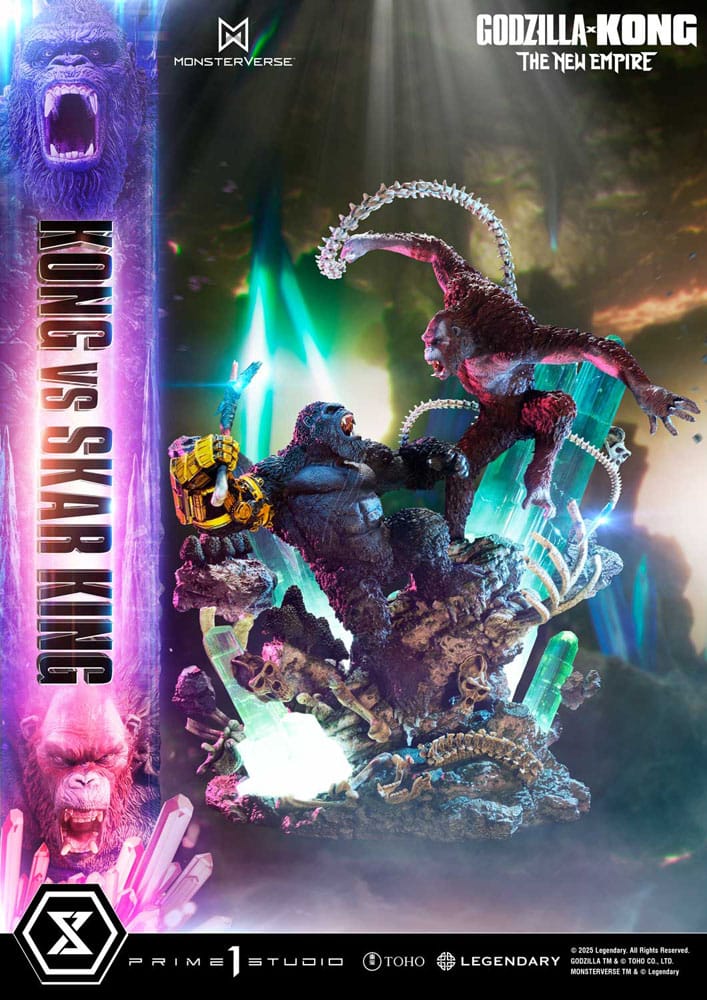 Godzilla x Kong: The New Empire Ultimate Diorama Masterline Series Statue Kong vs Skar King 104 cm P054402