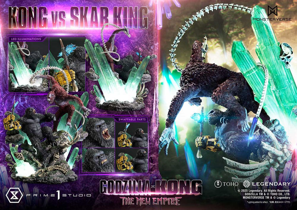 Godzilla x Kong: The New Empire Ultimate Diorama Masterline Series Statue Kong vs Skar King 104 cm P054402