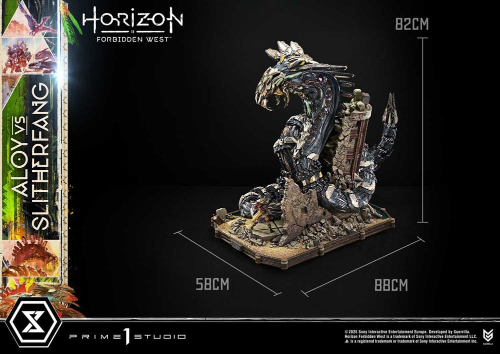 Horizon Forbidden West Ultimate Diorama Masterline Series Statue Aloy vs. The Slitherfang 82 cm P069135