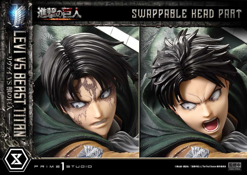 Attack on Titan Ultimate Premium Masterline Series Statue 1/4 Levi Versus Beast Titan 73 cm P054408