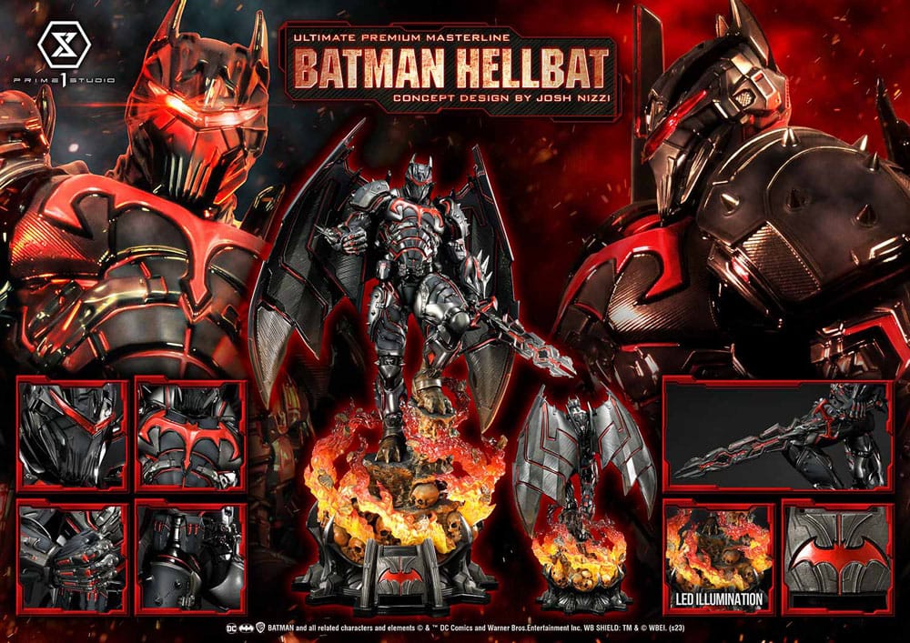 Batman Ultimate Premium Masterline Series Statue Hellbat Concept Design by Josh Nizzi Regular Version 76 cm P054426