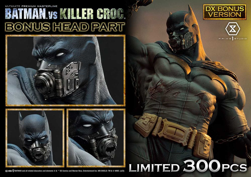 Batman Ultimate Premium Masterline Series Statue Batman Versus Killer Croc Deluxe Bonus Version 71 cm P054431