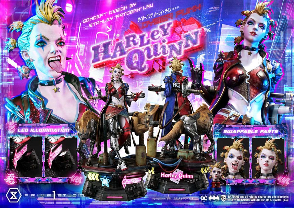 Batman Ultimate Premium Masterline Series Statue Cyberpunk Harley Quinn 60 cm P054432