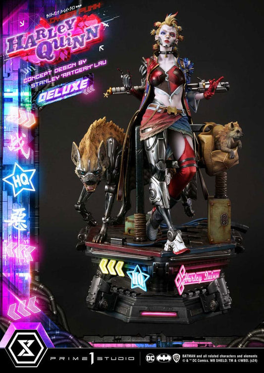 Batman Ultimate Premium Masterline Series Statue Cyberpunk Harley Quinn Deluxe Version 60 cm P054433