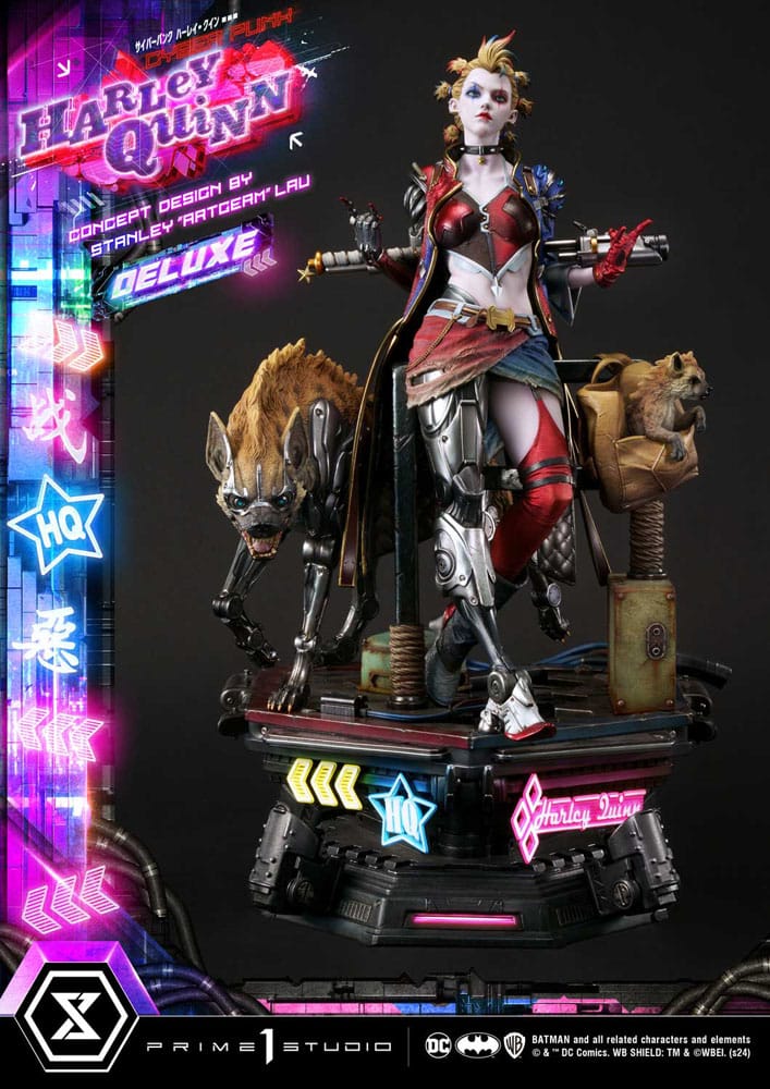 Batman Ultimate Premium Masterline Series Statue Cyberpunk Harley Quinn Deluxe Version 60 cm P054433