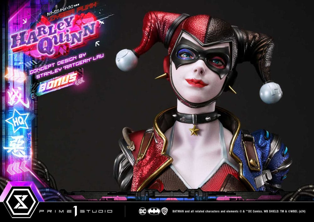 Batman Ultimate Premium Masterline Series Statue Cyberpunk Harley Quinn Deluxe Bonus Version 60 cm P054434