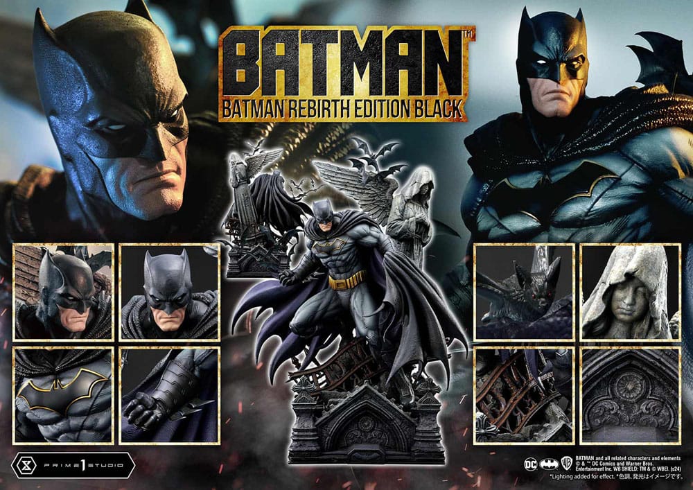 Batman Ultimate Premium Masterline Series Statue 1/4 Batman Rebirth Edition Black Deluxe Version 71 cm P054436