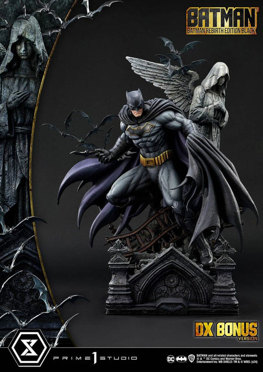 Batman Ultimate Premium Masterline Series Statue 1/4 Batman Rebirth Edition Black Deluxe Bonus Version 71 cm P054438