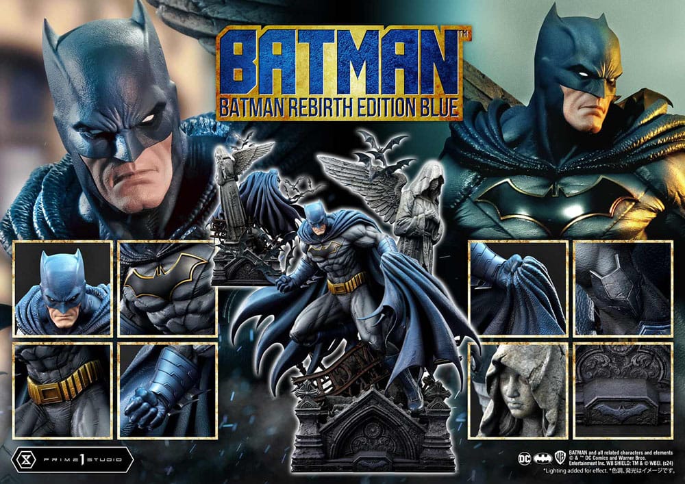 Batman Ultimate Premium Masterline Series Statue 1/4 Batman Rebirth Edition Blue 71 cm P054440