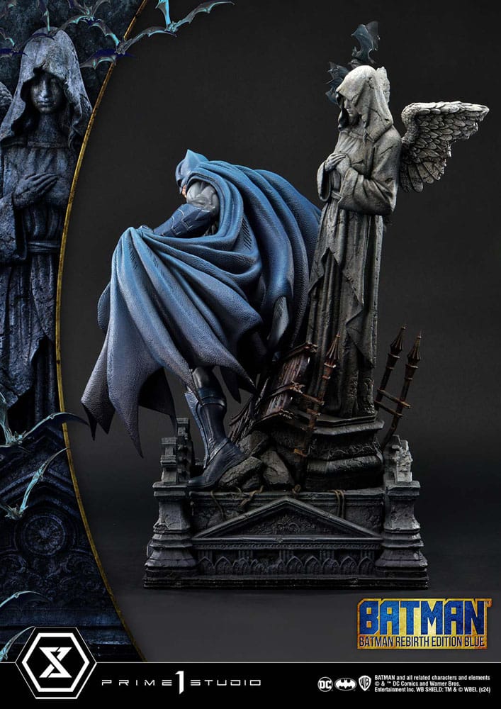 Batman Ultimate Premium Masterline Series Statue 1/4 Batman Rebirth Edition Blue 71 cm P054440