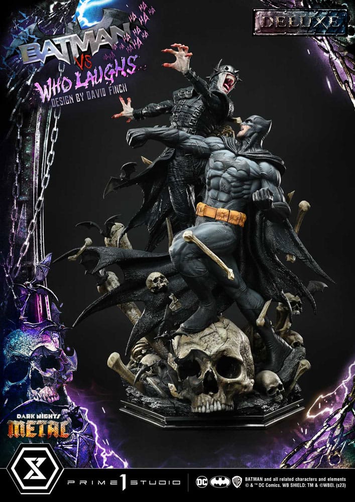 Dark Nights: Metal Ultimate Premium Masterline Series Statue 1/4 Batman VS Batman Who Laughs Deluxe Version 67 cm P054446