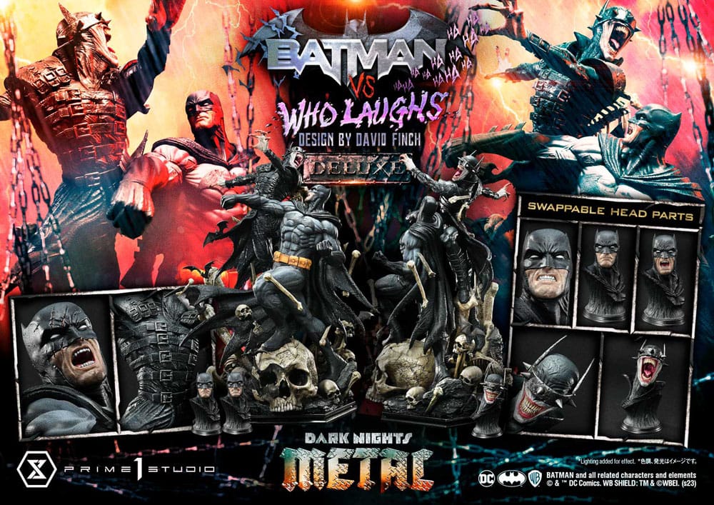 Dark Nights: Metal Ultimate Premium Masterline Series Statue 1/4 Batman VS Batman Who Laughs Deluxe Version 67 cm P054446