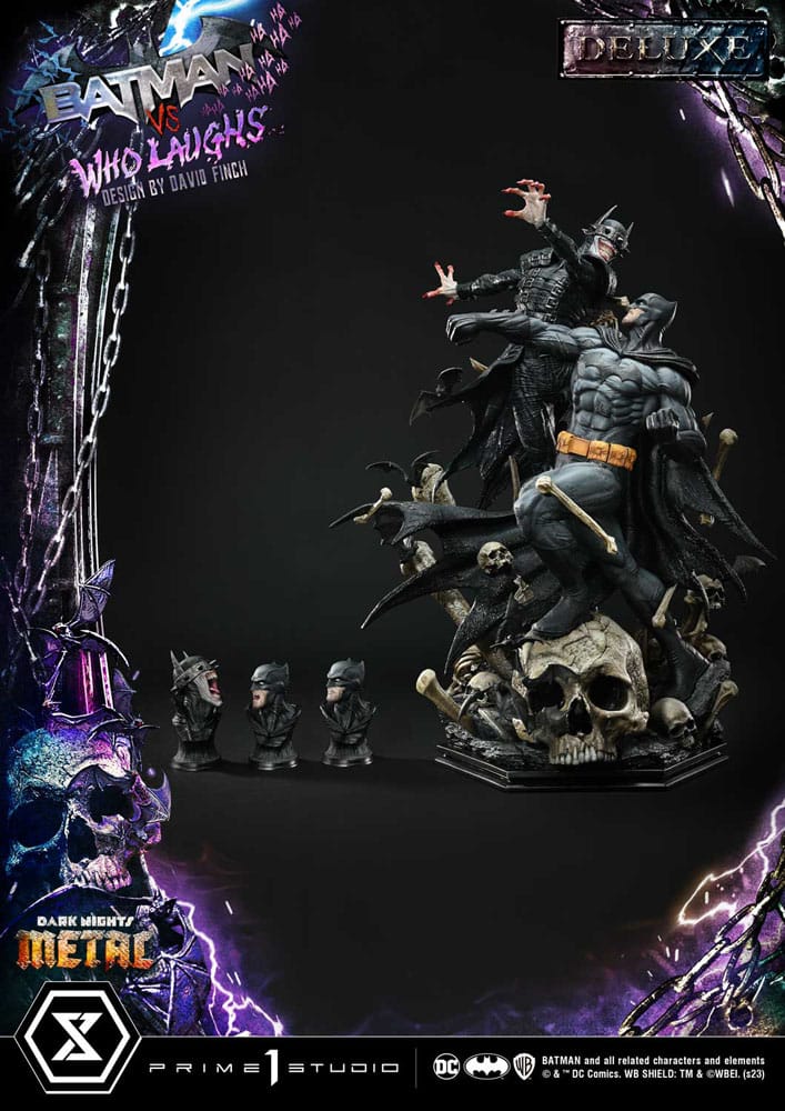 Dark Nights: Metal Ultimate Premium Masterline Series Statue 1/4 Batman VS Batman Who Laughs Deluxe Version 67 cm P054446