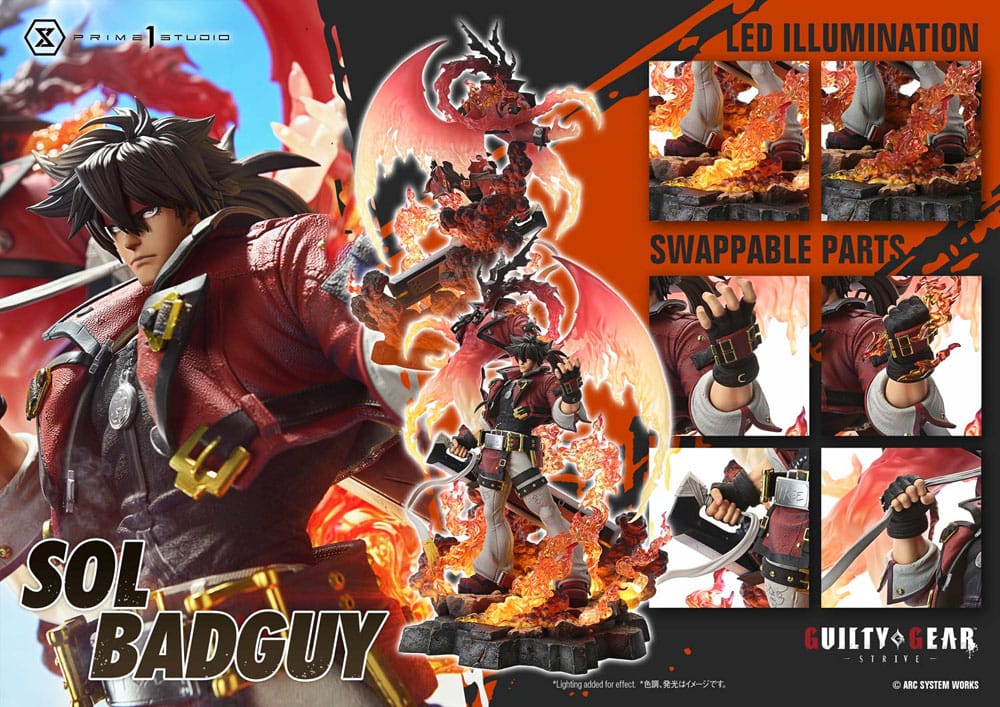 Guilty Gear Strive Ultimate Premium Masterline Series Statue 1/4 Sol Badguy Version 82 cm P067651