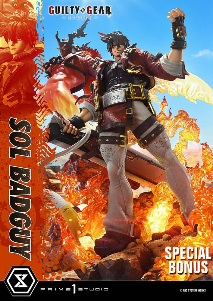 Guilty Gear Strive Ultimate Premium Masterline Series Statue 1/4 Sol Badguy Bonus Version 82 cm P067652