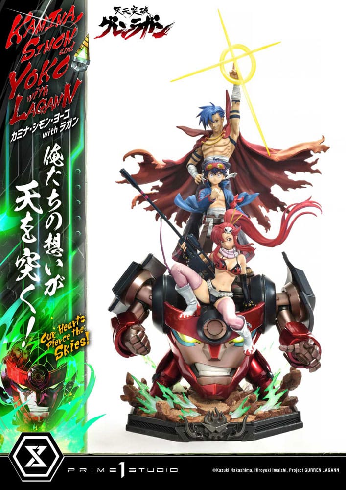 Gurren Lagann Ultimate Premium Masterline Series Statue 1/4 Kamina, Simon & Yoko with Lagann 97 cm P054464