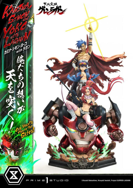 Gurren Lagann Ultimate Premium Masterline Series Statue 1/4 Kamina, Simon & Yoko with Lagann 97 cm P054464