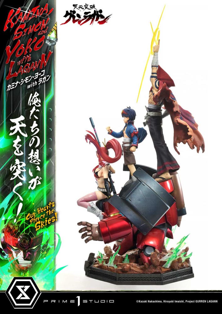 Gurren Lagann Ultimate Premium Masterline Series Statue 1/4 Kamina, Simon & Yoko with Lagann Deluxe Bonus Version 97 cm P054466