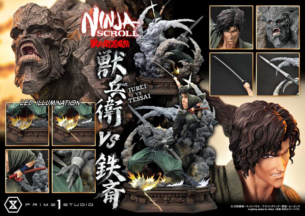 Ninja Scroll Ultimate Premium Masterline Series Statue 1/4 Jubei Versus Tessai 101 cm P054487