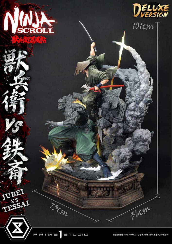 Ninja Scroll Ultimate Premium Masterline Series Statue 1/4 Jubei Versus Tessai Deluxe Version 101 cm P054488