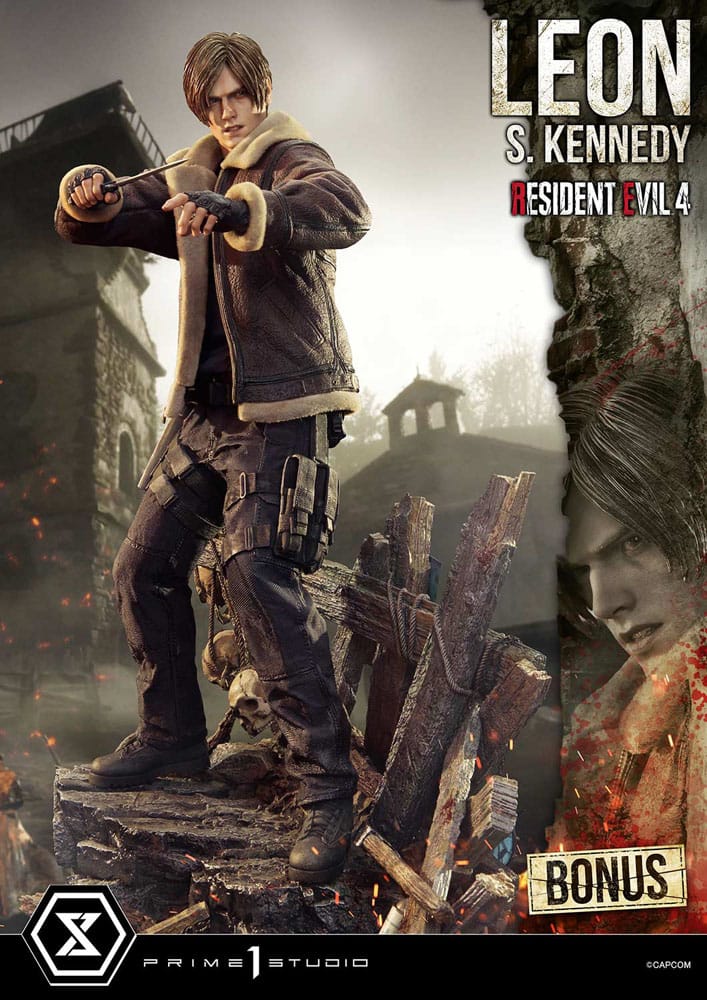 Resident Evil 4 Ultimate Premium Masterline Series Statue 1/4 Leon S. Kennedy Bonus Ver. 64 cm P054492