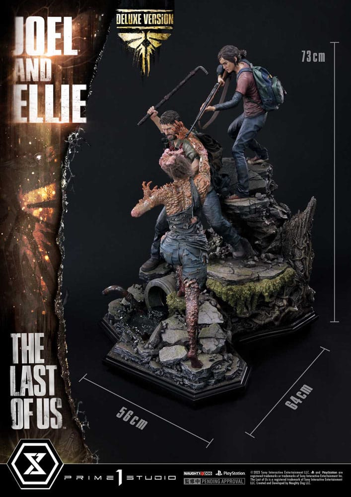 The Last of Us Part I Ultimate Premium Masterline Series Statue Joel & Ellie Deluxe Bonus Version (The Last of Us Part I) 73 cm P054497