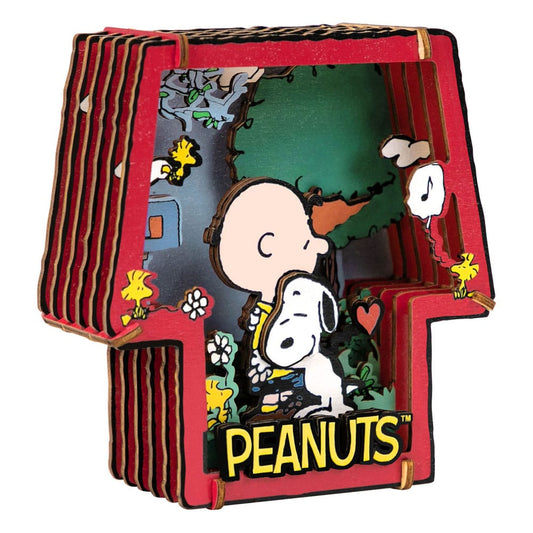 Peanuts Puremind Model Kit Wooden Theater Healing Hug P054597