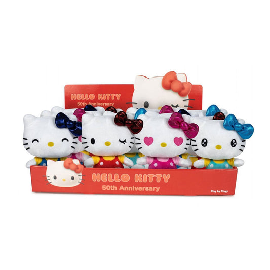 Hello Kitty Plush Figures 16 cm 50th Anniversary Display (12) P054705
