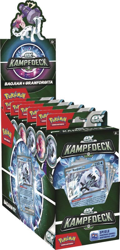 Pokemon TCG EX-Kampfdeck Juli 2023 Display (6) *German Version*
