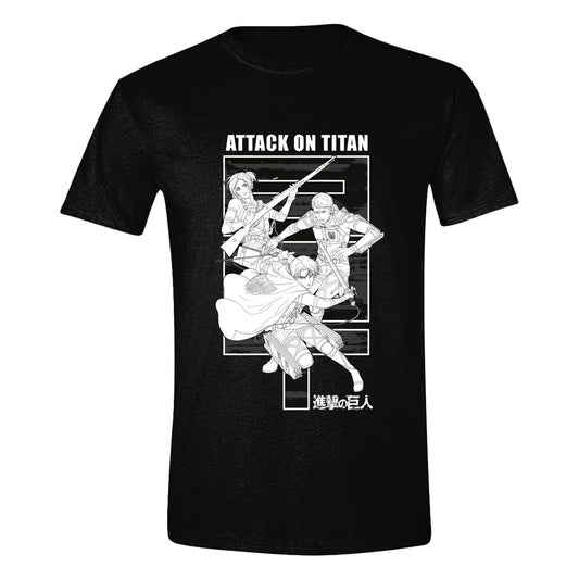 Attack on Titan T-Shirt Monochrome Trio Size M P054982