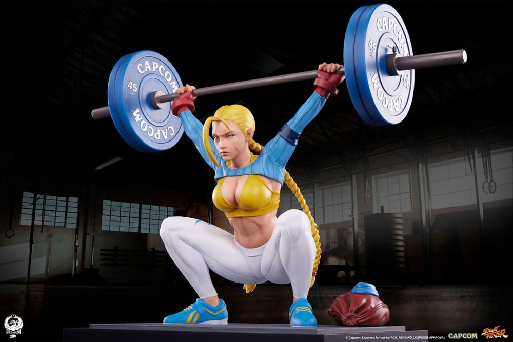 Street Fighter Premier Series Statue 1/4 Cammy: Powerlifting Alpha 41 cm P055268