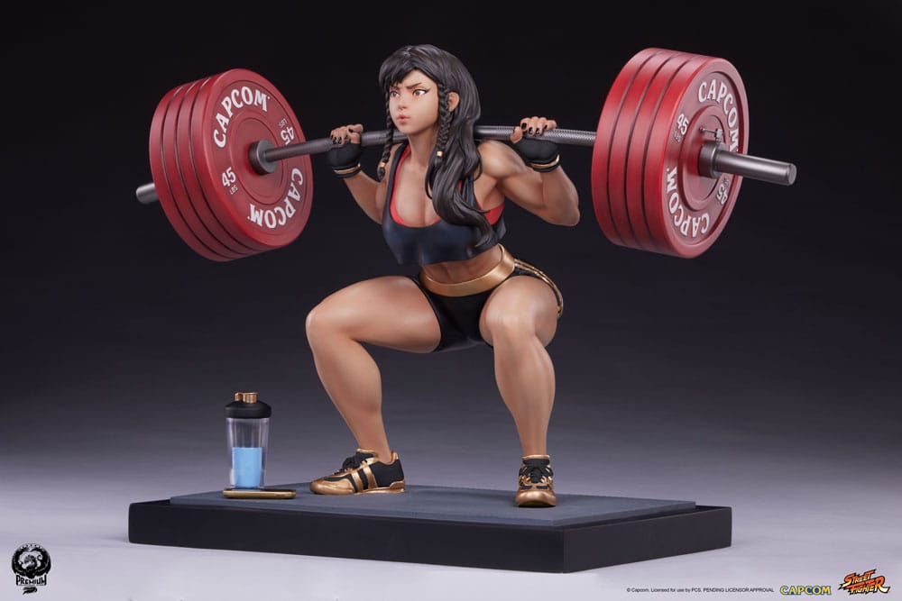 Street Fighter Premier Series Statue 1/4 Chun-Li Powerlifting (Battle Edition) 37 cm P055272