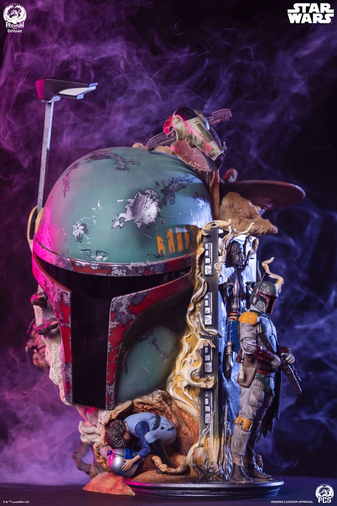 Star Wars The Empire Strikes Back Fine Art Bust Boba Fett Deluxe Edition 50 cm P066475