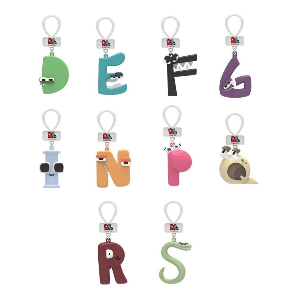 Alpabet Lore Blind Bag Keyrings Series 1 Display (24)
