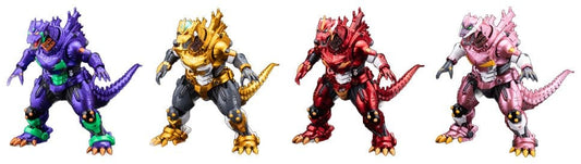 Godzilla x Evangelion Gekizou Series Statues 4-Pack Type-3 Kiryu Eva colour Ver. Metallic color Limited Ver. 9 cm P073371